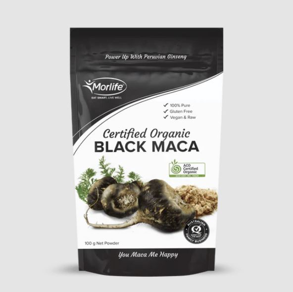 Certified Organic Black Maca Powder (100g)