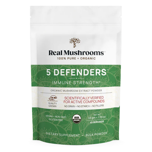 5 Defenders Organic Mushroom Complex (45g Powder)