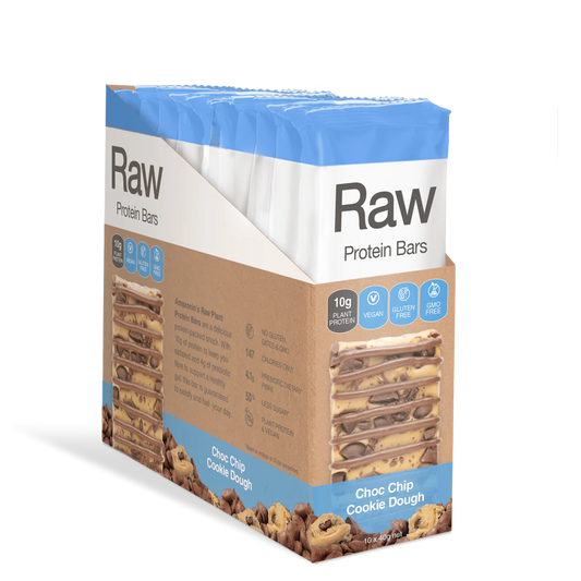 Raw Plant Protein Bars (Choc Chip Cookie Dough)