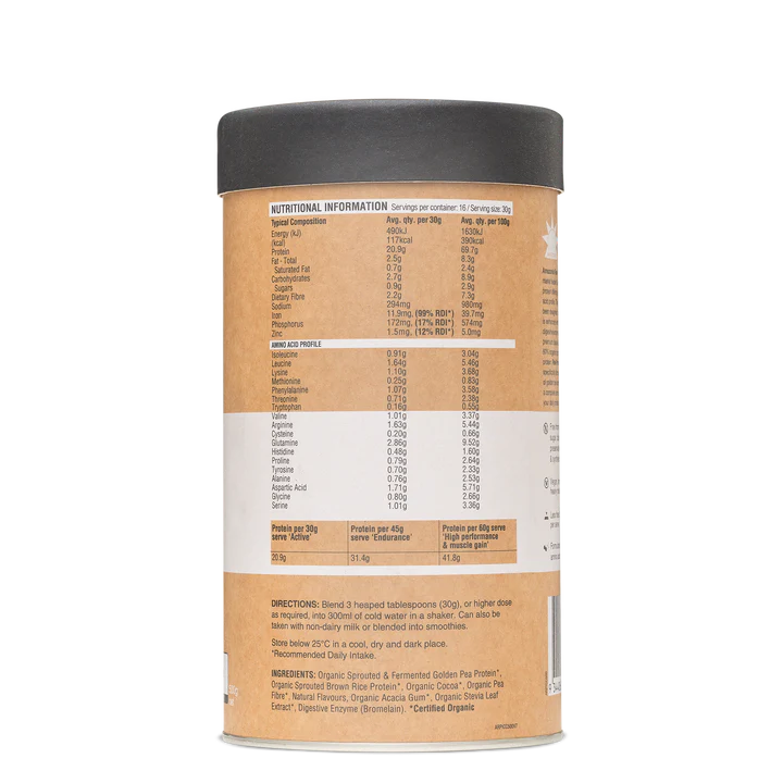 Raw Protein Isolate (Choc Coconut) (500g)