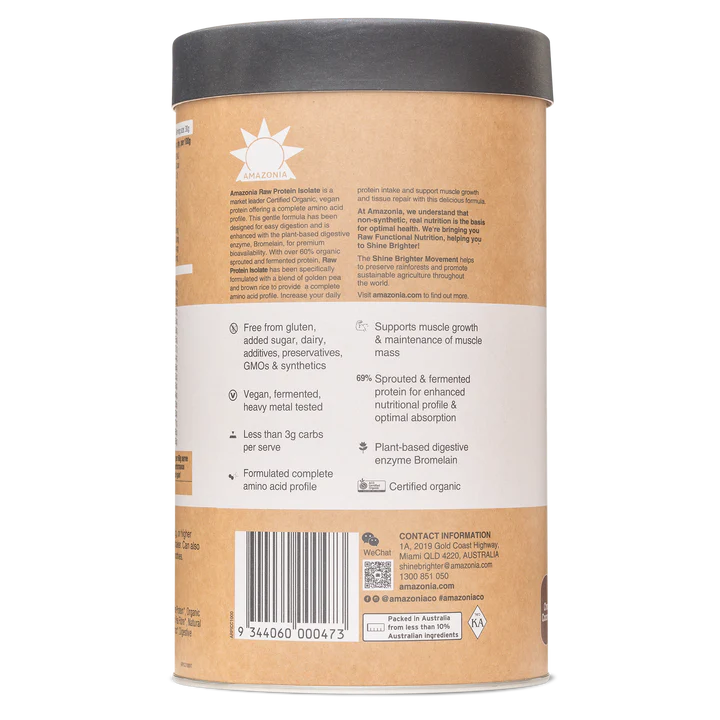 Raw Protein Isolate (Choc Coconut) (1kg)