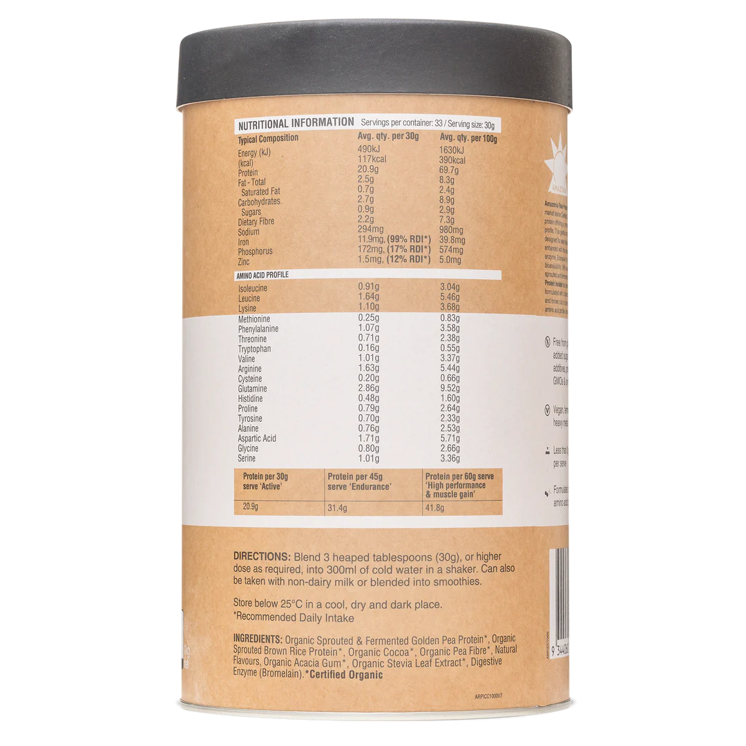 Raw Protein Isolate (Choc Coconut) (1kg)